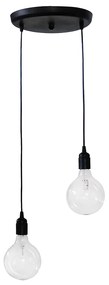 Φωτιστικό Οροφής Δίφωτο Heronia Cable 31-0708 Black
