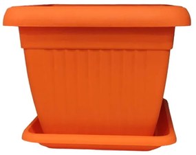 Γλάστρα με πιατάκι 17*19cm - Flower pot