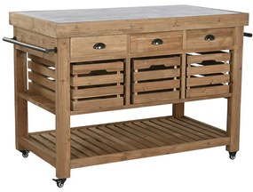 Ντουλάπι κουζίνας Home ESPRIT Μαύρο Φυσικό 142 x 75 x 96 cm