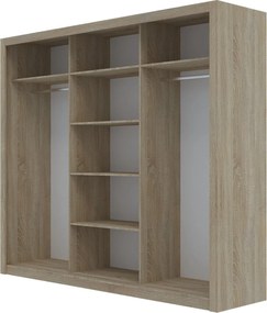 Ντουλάπα Grandio Σονόμα 250x60x215cm