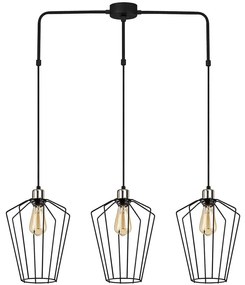 Φωτιστικό Οροφής Fener 892OPV1603 90x25x140cm 3xE27 40W Black Opviq