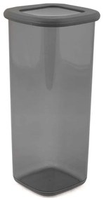 Δοχεία Αποθήκευσης (Σετ 12Τμχ) 430KSV1426 11x11x25cm 17,5lt Grey Hermia Πλαστικό