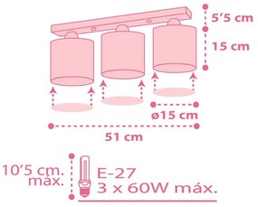 Colors Pink τρίφωτο οροφής (62003[S]) - 62003S