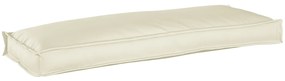 vidaXL Μαξιλάρι Παλέτας για Πάγκο Κρεμ 110x40x8 εκ. Υφασμάτινο