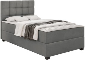 Επενδυμένο κρεβάτι Lind-Gkri Skouro-90 x 200 - 208.00Χ90.00Χ106.00cm
