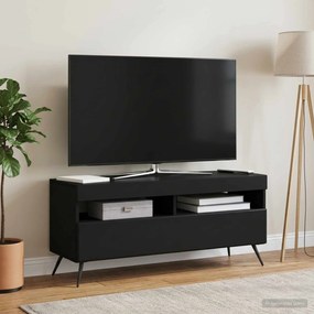 vidaXL Ντουλάπα LED Τηλεόρασης Μαύρο Επεξεργασμένο Ξύλο