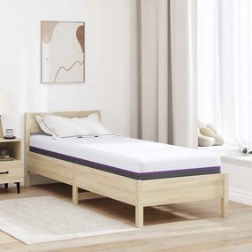 vidaXL Στρώμα Αφρού Μνήμης Μέτριο 70 x 200 cm Λευκό και Γκρι