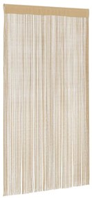 vidaXL Κουρτίνες με Κρόσσια 2 τεμ. Μπεζ 100 x 250 εκ.