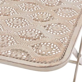 vidaXL Σετ Επίπλων Bistro 3 Τεμαχίων Λευκό Ατσάλινο