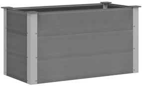 vidaXL Ζαρντινιέρα Υπερυψωμένη Γκρι 100 x 50 x 54 εκ. από WPC