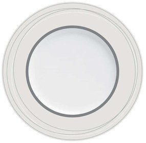 Σερβίτσιο Πιάτα Φαγητού Platinum (Σετ 20Τμχ) 24.261.40 White-Platinum Cryspo Trio 20 τμχ Πορσελάνη