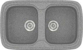 Sanitec Classic 312 (82×50) - Γρανιτένιος νεροχύτης - Granite GREY