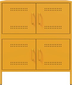 vidaXL Ντουλάπι Μουσταρδί 68x39x79 εκ. από Ατσάλι