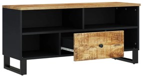 vidaXL Έπιπλο Τηλεόρασης 100x33x46 εκ. Μασίφ Ξύλο Μάνγκο &amp; Επεξ. Ξύλο