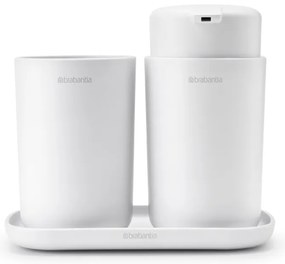 Brabantia 1003492 Σετ Αξεσουάρ Μπάνιου ReNew White 3 τμχ