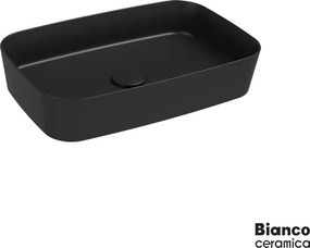 Bianco Ceramica Punto 34061 Black Matt 60x38 - Επιτραπέζιος νιπτήρας
