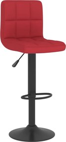 vidaXL Σκαμπό Μπαρ 2 τεμ. Μπορντό Υφασμάτινα