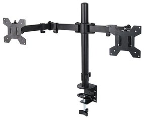 Βάση οθόνης Esperanza ERW018, Για 2 οθόνες, 10"-27", VESA 75/100 mm, Έως 8 κιλά ανά βραχίονα, Μαύρο