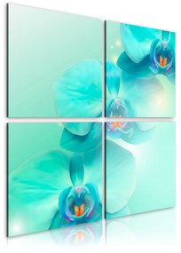 Πίνακας - Sky-blue orchids - 90x90