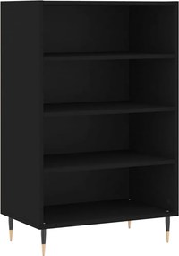 vidaXL Ραφιέρα Μαύρη 57 x 35 x 90 από Επεξεργασμένο Ξύλο
