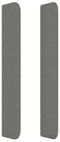vidaXL Κεφαλάρι με Πτερύγια Σκούρο Γκρι 163x16x118/128 εκ. Υφασμάτινο