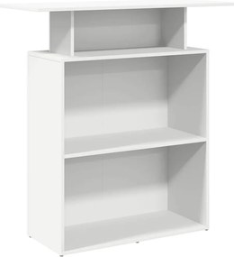 vidaXL Γραφείο Υποδοχής Λευκό 100x40x104 εκ. από Τεχνητό Ξύλο