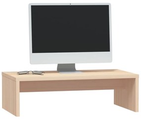 vidaXL Βάση Οθόνης 50 x 27 x 15 εκ. από Μασίφ Ξύλο Πεύκου