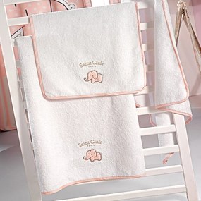 Βρεφικές Πετσέτες Σετ 2τμχ Africa Pink Saint Clair Towels Set 40x60cm 100% Cotton