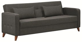 Καναπές Κρεβάτι Τριθέσιος ArteLibre GABRIEL 3S Γκρι 216x79x81cm