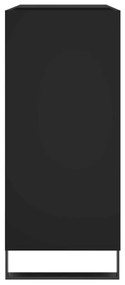 vidaXL Δισκοθήκη Μαύρη 84,5 x 38 x 89 εκ. από Επεξεργασμένο Ξύλο