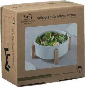 ΣΑΛΑΤΙΈΡΕΣ SALAD BOWL WHITE BAMBOO D23 160744