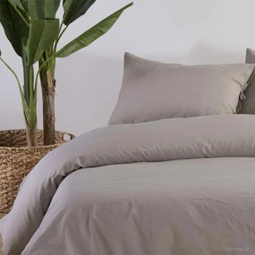 Σεντόνι Μονό Επίπεδο (170x270) Nef-Nef Homeware Cotton Linen Μπεζ