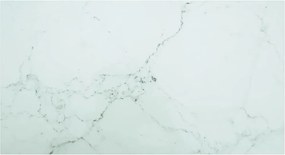 vidaXL Επιφάνεια Τραπεζιού Λευκή 120x65εκ 8χιλ Ψημ. Γυαλί Μαρμ. Σχέδιο