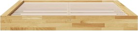 vidaXL Πλαίσιο κρεβατιού χωρίς στρώμα 180x200 cm μασίφ ξύλο δρυς