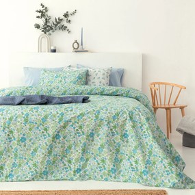 Σεντόνια Μονά (Σετ) Palamaiki Fashion FL6232 Πράσινο,Γαλάζιο ΧΩΡΙΣ ΛΑΣΤΙΧΟ 170x260