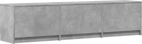 vidaXL Ντουλάπι TV Σκυρόδεμα 165 x 34 x 40 εκ. Επεξεργασμένο ξύλο