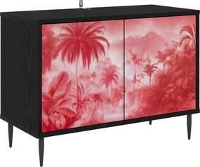 vidaXL Ντουλάπι TV AACHEN 69 x 33 x 50,5 εκ. Μαύρη Δρυς