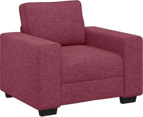 vidaXL Πολυθρόνα-Καναπέ Κόκκινη 100 x 77 x 82 εκ. Ύφασμα