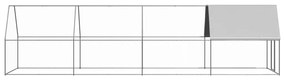 vidaXL Κοτέτσι - Κλουβί Εξωτ. Χώρου 2x8x2 μ. από Γαλβανισμένο Χάλυβα