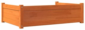 vidaXL Κρεβάτι Σκύλου Καφέ Κεριού 95,5x65,5x28 εκ. Μασίφ Ξύλο Πεύκου