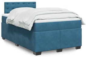 ΚΡΕΒΑΤΙ BOXSPRING ΜΕ ΣΤΡΩΜΑ ΣΚΟΥΡΟ ΜΠΛΕ 120X200 ΕΚ. ΒΕΛΟΥΔΙΝΟ 3286298