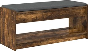 vidaXL Παγκάκι Χαλωρίου Καπνιστή Δρυς 103 x 38 x 45 εκ