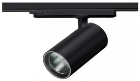 Σποτ Φωτιστικό Ράγας LED 20W IP20 3000K Zambelis-S065 3B--Μαύρο S065 3B-