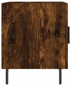 vidaXL Κομοδίνο Καπνιστή Δρυς 40 x 40 x 50 εκ. από Επεξεργασμένο Ξύλο