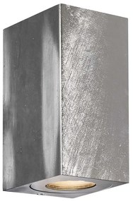 Φωτιστικό Τοίχου Canto Maxi Kubi 2 49731031 10x8,7x17cm 2xGU10 28W IP44 Steel Nordlux Metal