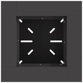 vidaXL Μαύρη Φωτιά 60x60x50 εκ. Ατσάλι