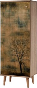 Παπουτσοθήκη - ντουλάπι Soho Megapap χρώμα sonoma 50x38x135εκ.