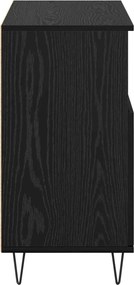 vidaXL Πλαϊνό γραφείο Μαύρη Οξυά 60 x 35 x 70 cm