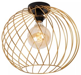 Φωτιστικό Οροφής Lucide 21128-40-02 DANZA Χρυσό Χρώμα (Gold Coloured)|Μαύρο Ματ (Black Mat)