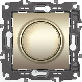 Διακόπτης Τοίχου Dimmer Χωνευτός Prime 1000115104 TRIAC 300VA 250VAC Champagne Aca